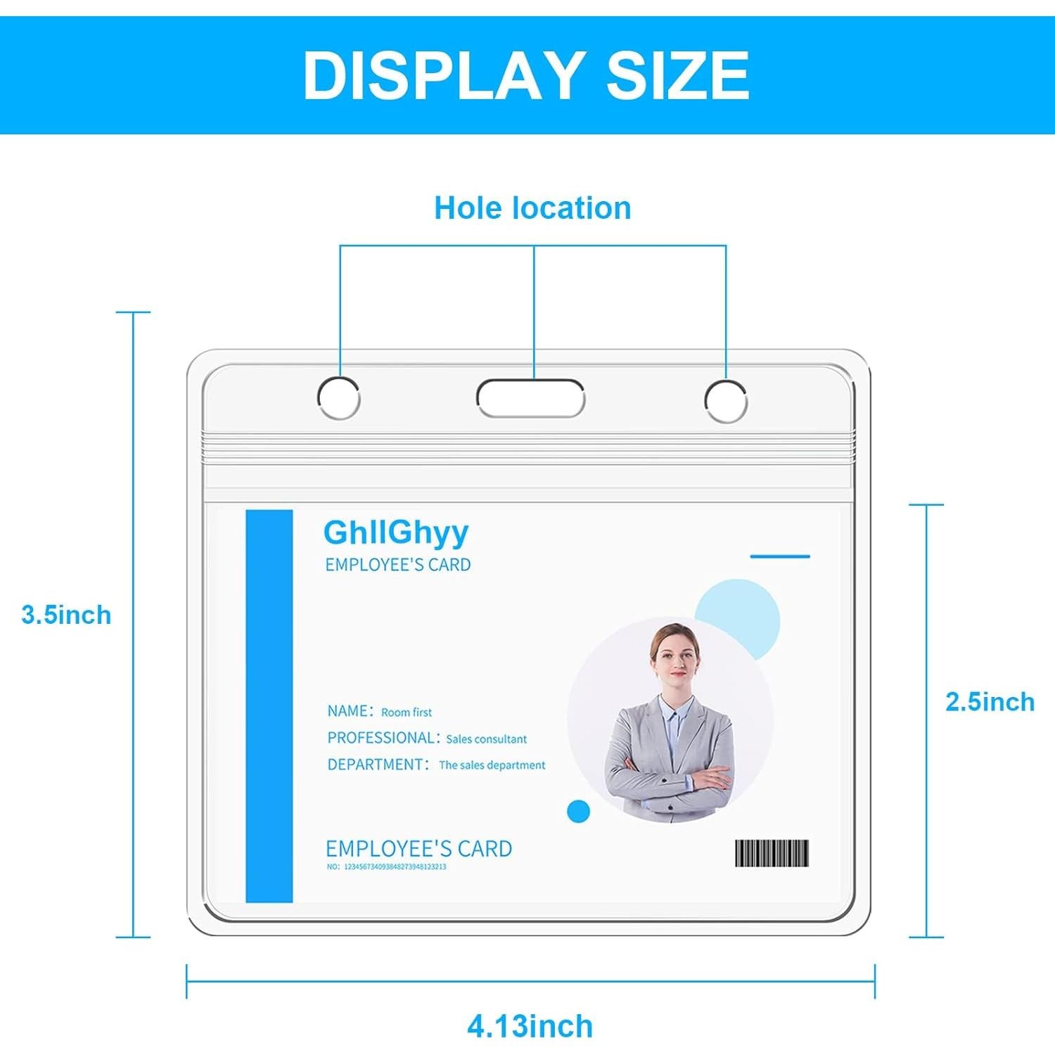 40 Soportes de Tarjeta Plástica GhllGhyy 10.5x8.9 cm Impermeables