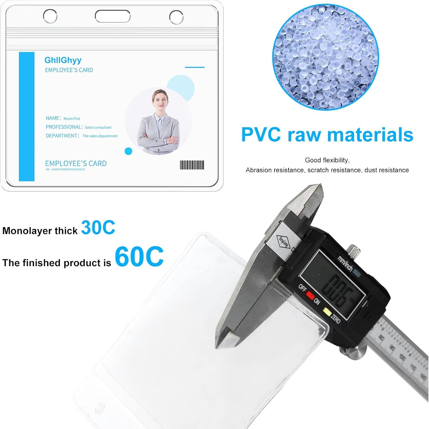 40 Soportes de Tarjeta Plástica GhllGhyy 10.5x8.9 cm Impermeables