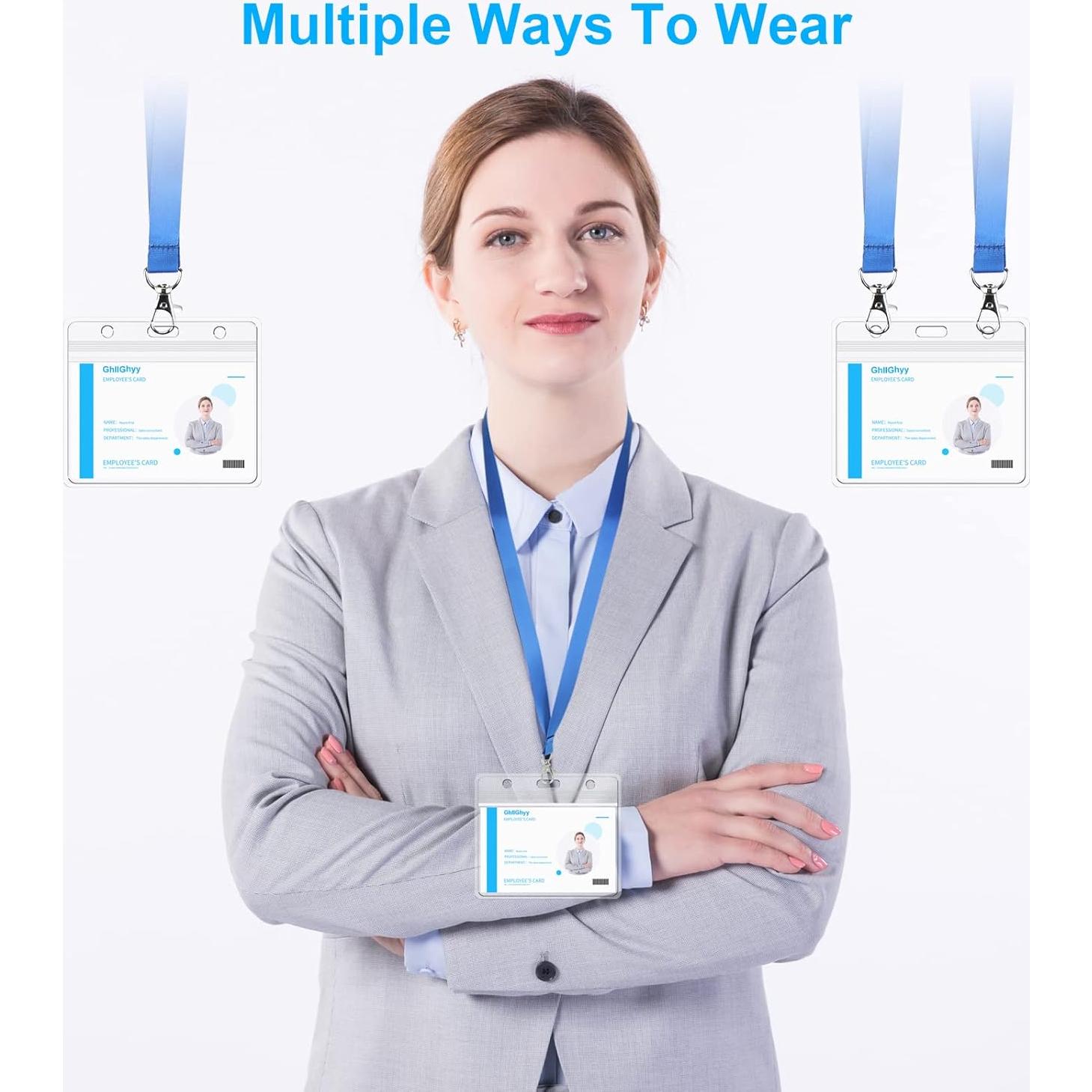 40 Soportes de Tarjeta Plástica GhllGhyy 10.5x8.9 cm Impermeables