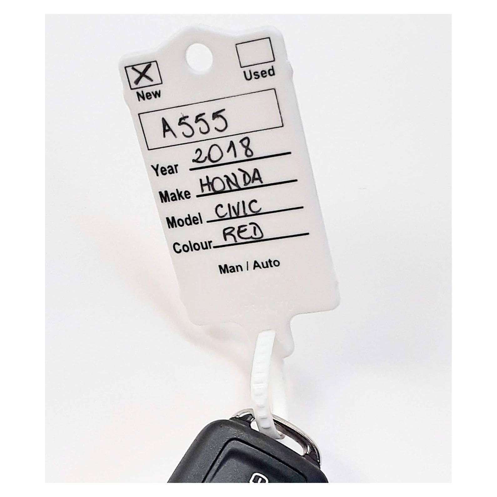 Etiquetas de Llave de Auto Supriauto - Caja de 200 Blancas