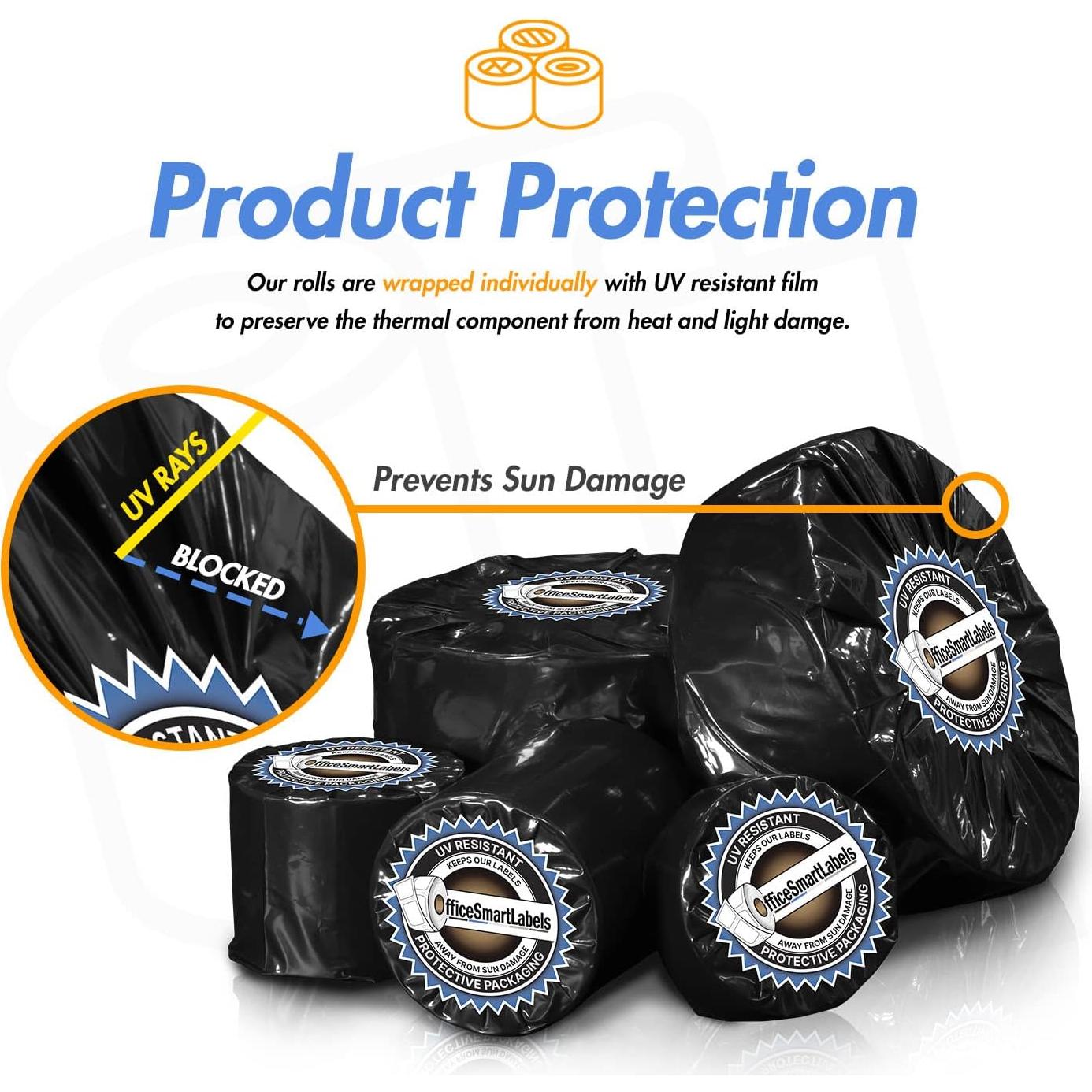 Etiquetas Térmicas Adhesivas OfficeSmartLabels 88.9x38.1mm - 20 Rollos