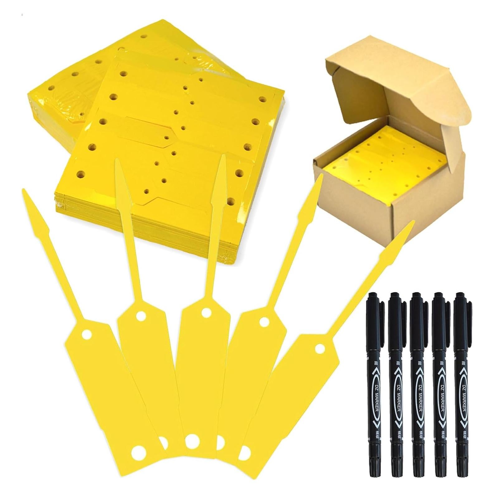 2000 Etiquetas de Llave Amarillas Mondax 11.43x1.91 cm Vinilo