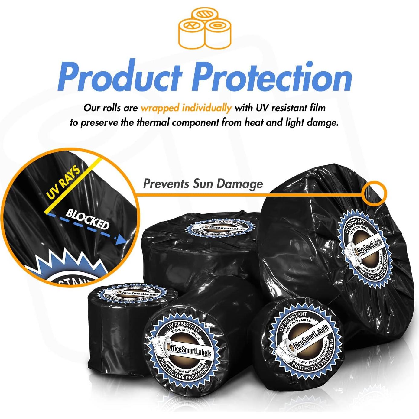 Etiquetas Térmicas Directas OfficeSmartLabels 1.5"x1" - 4 Rollos