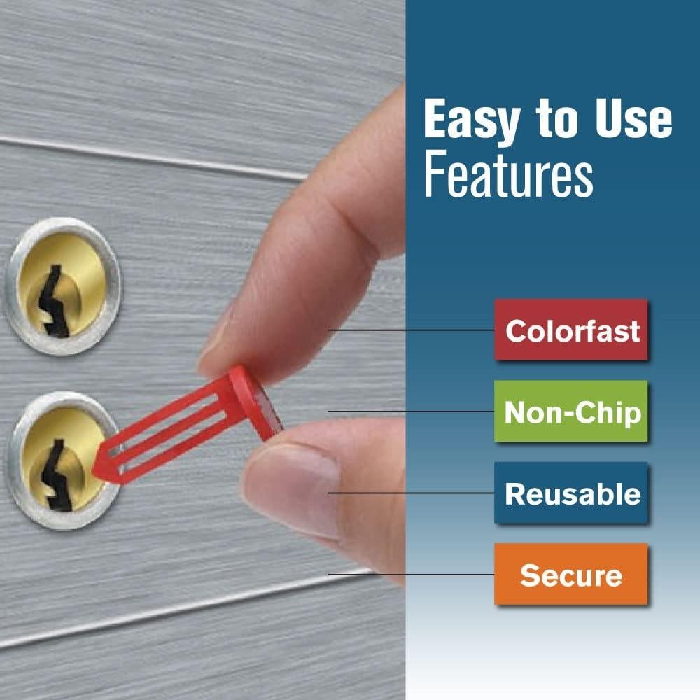 Señales de Llave BankSupplies Naranja 25 Unidades Reutilizables