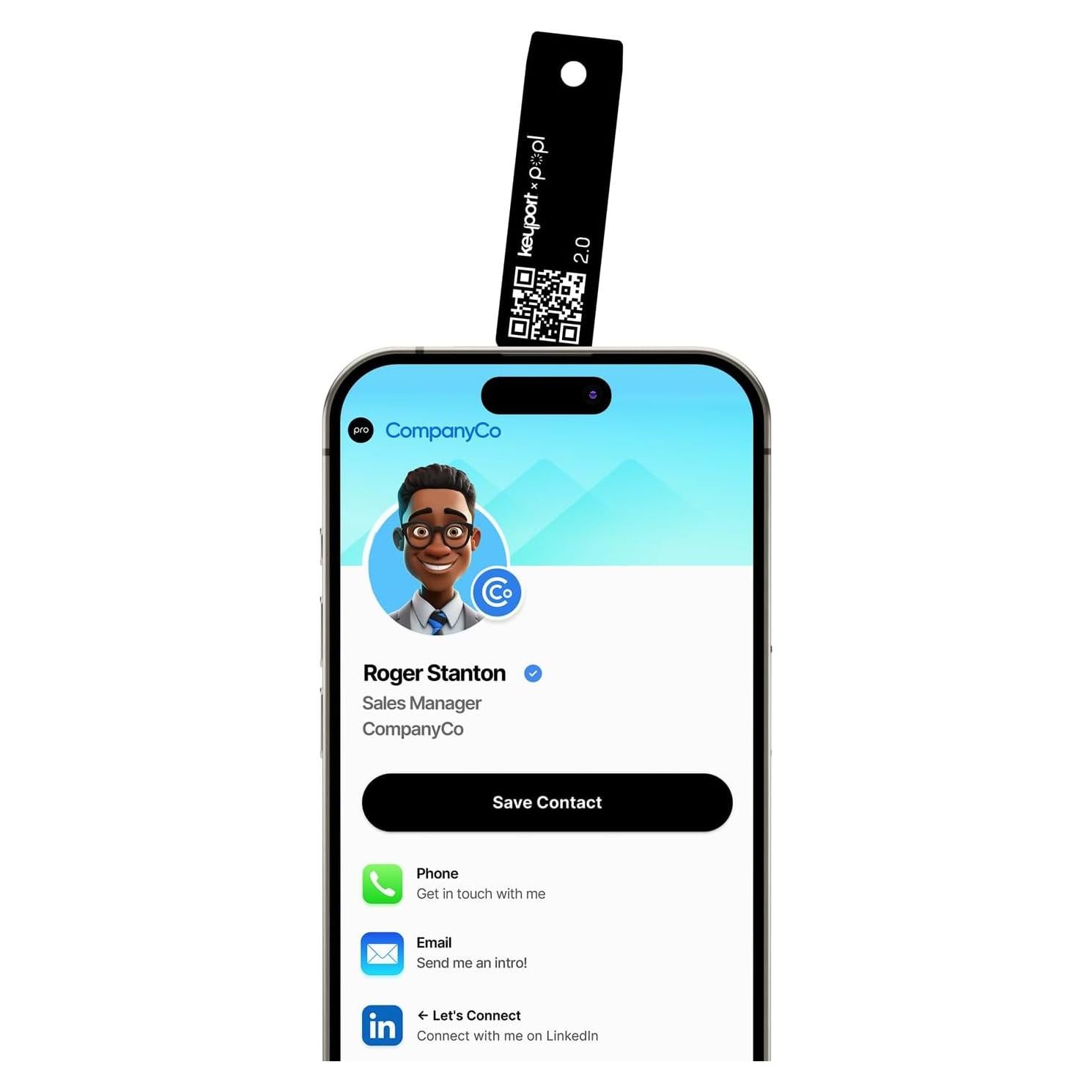 Tarjeta Digital ME Key 2.0 Keyport - NFC y QR para Networking