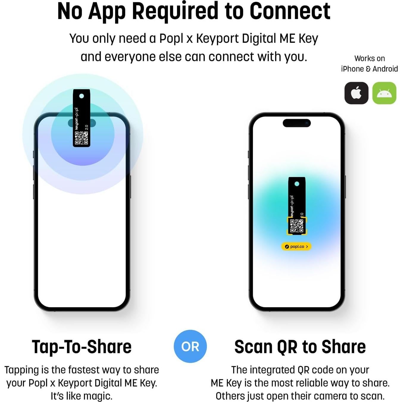 Tarjeta Digital ME Key 2.0 Keyport - NFC y QR para Networking