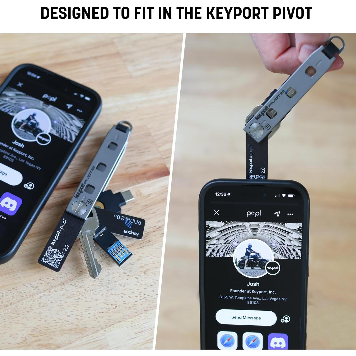 Tarjeta Digital ME Key 2.0 Keyport - NFC y QR para Networking