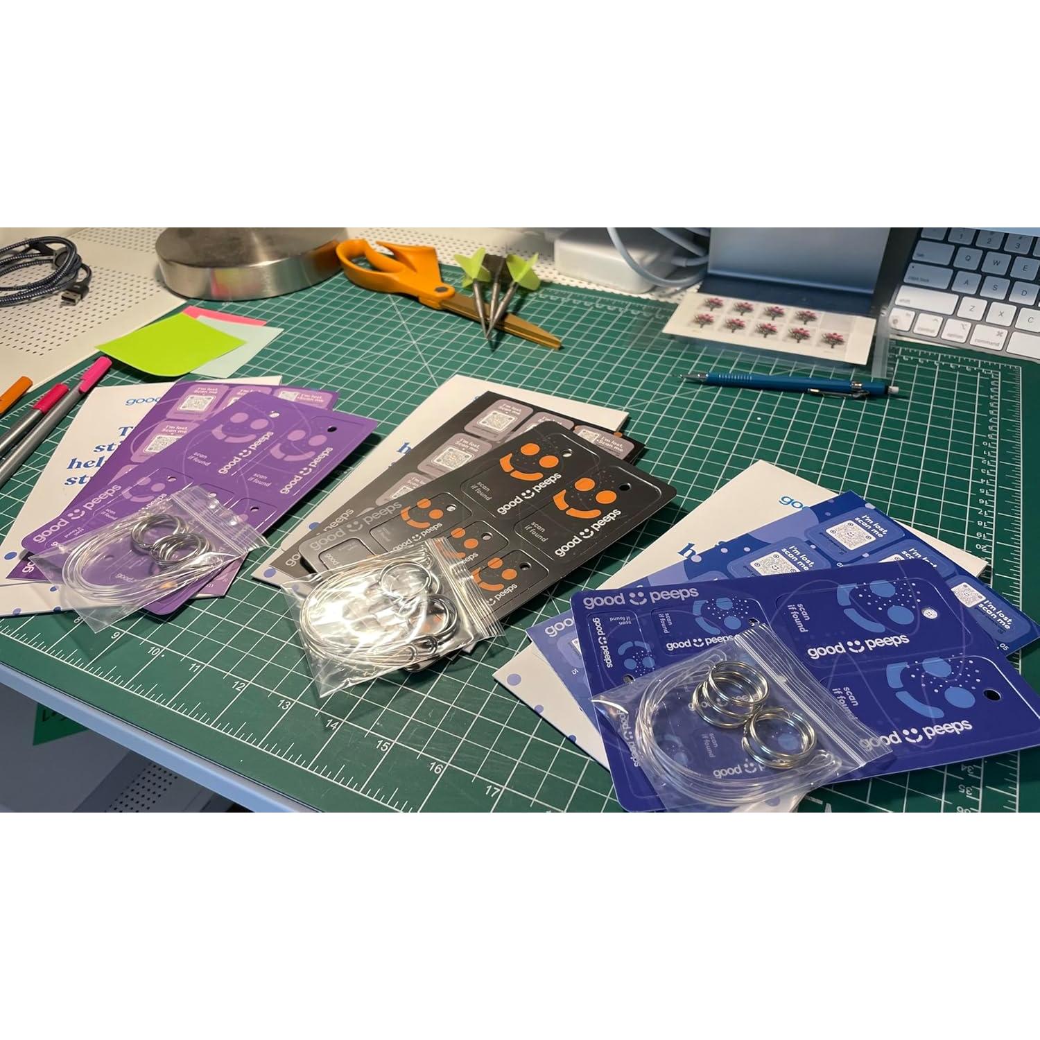 20 Pegatinas y Etiquetas QR Buenas Personas - Púrpura