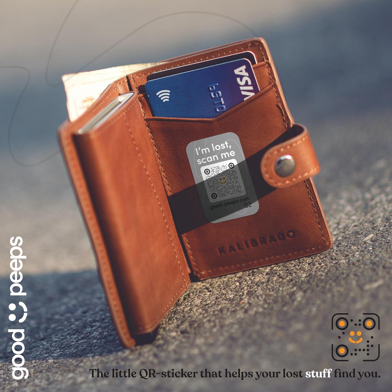 20 Pegatinas y Etiquetas QR Buenas Personas - Púrpura