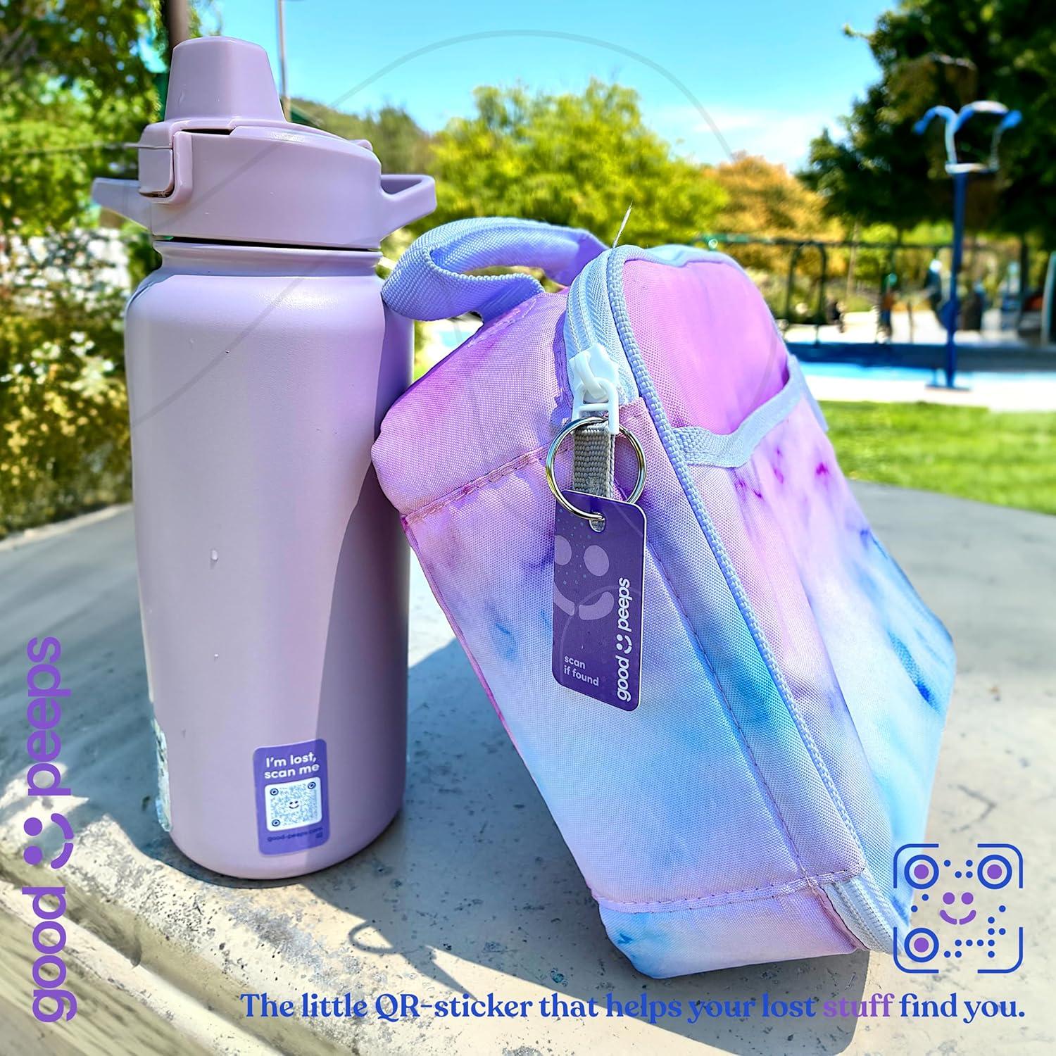 20 Pegatinas y Etiquetas QR Buenas Personas - Púrpura