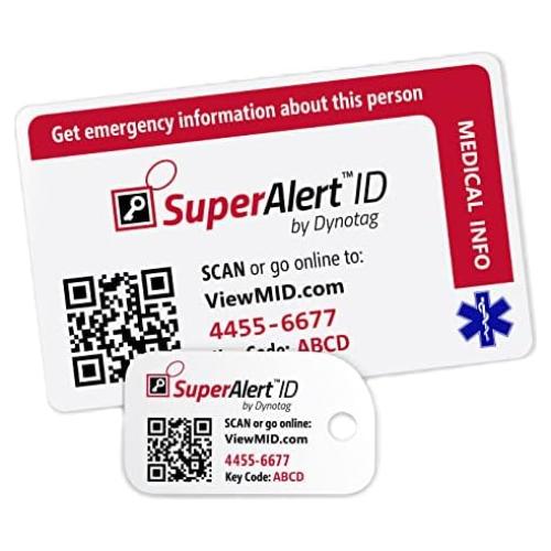 Dynotag SuperAlert ID Médico Inteligente con Suscripción Vitalicia