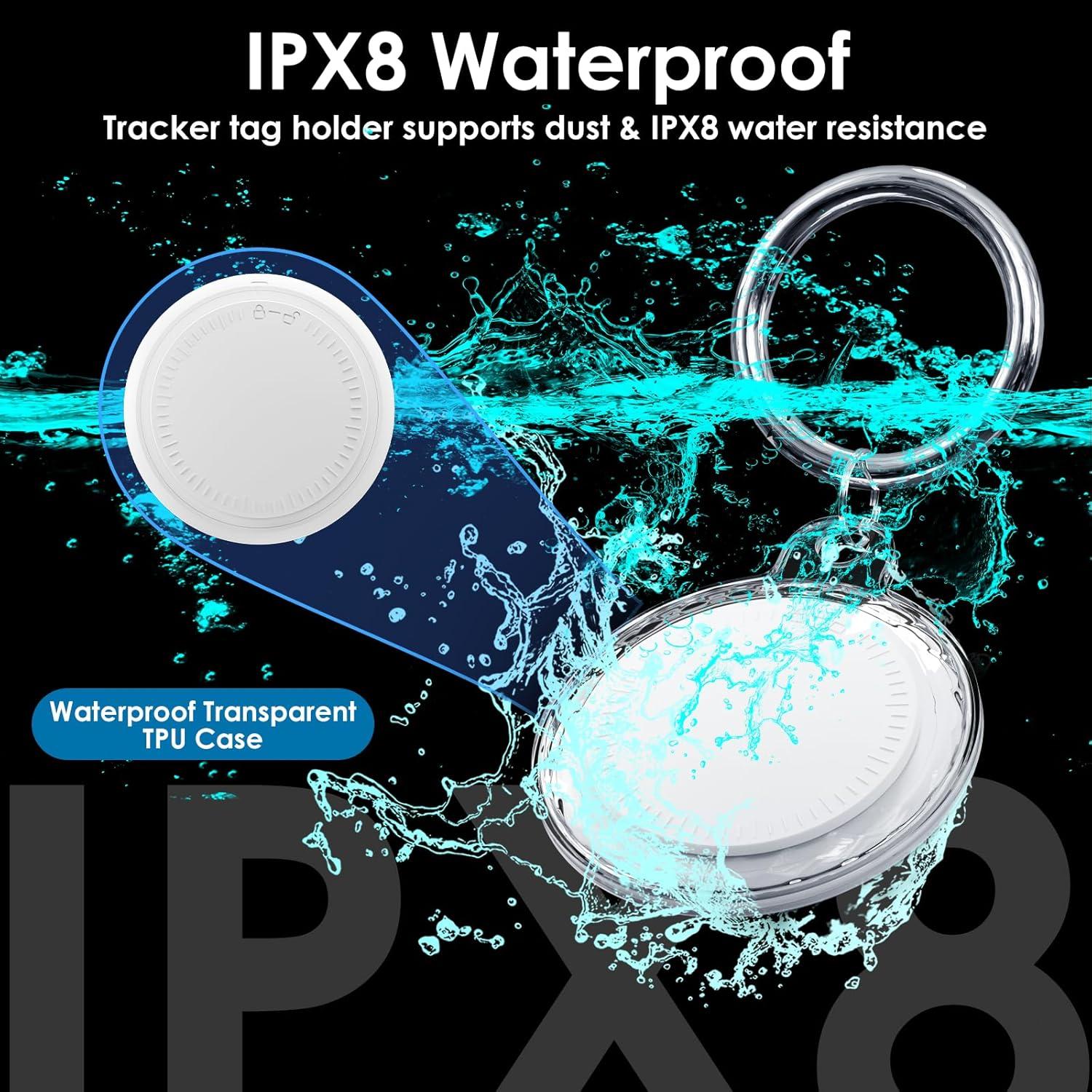 Rastreador Bluetooth LAOLASEED Paquete de 4 Impermeable IPX8