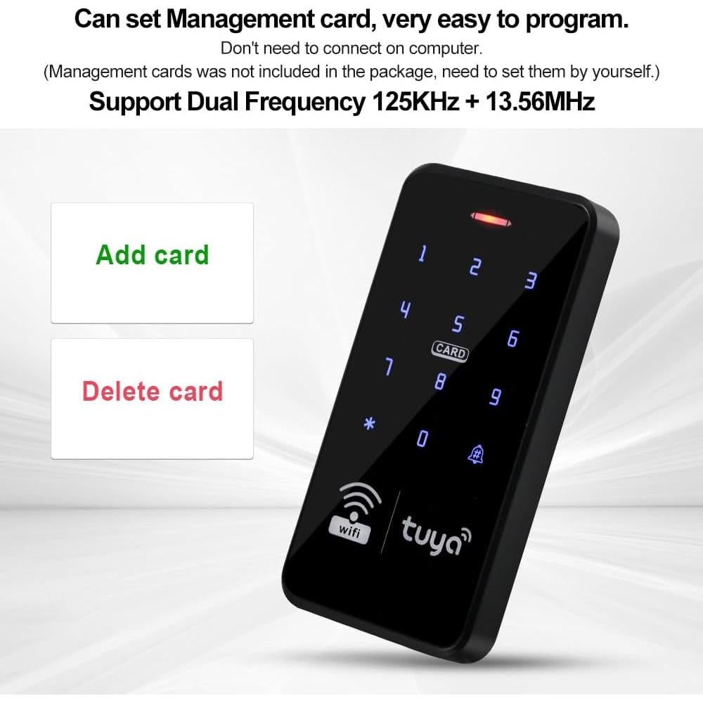 Teclado de Control de Acceso WiFi Tuya RFID Impermeable IP68