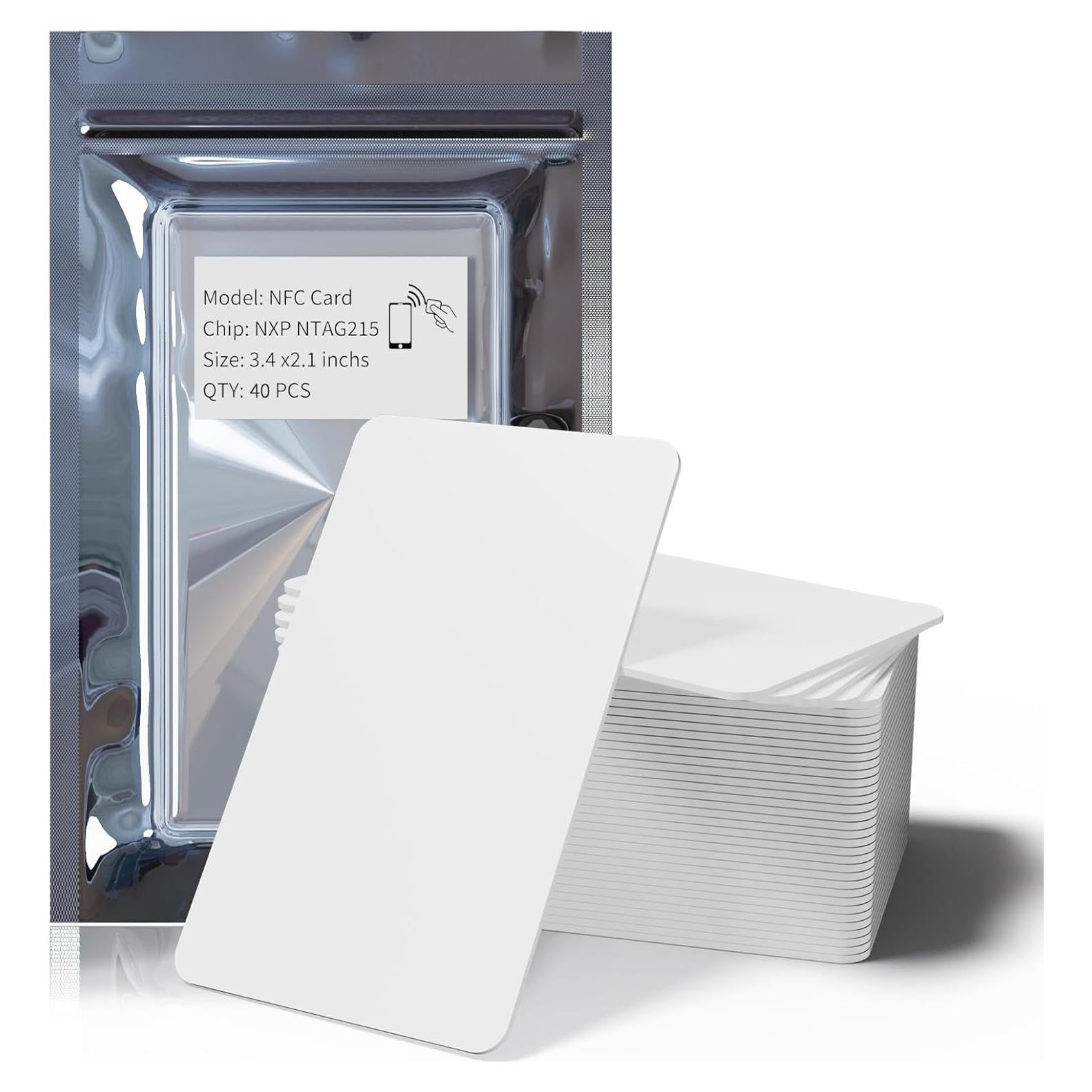 40 Etiquetas NFC K LAKEY NTAG215 Programables PVC 504 Bytes