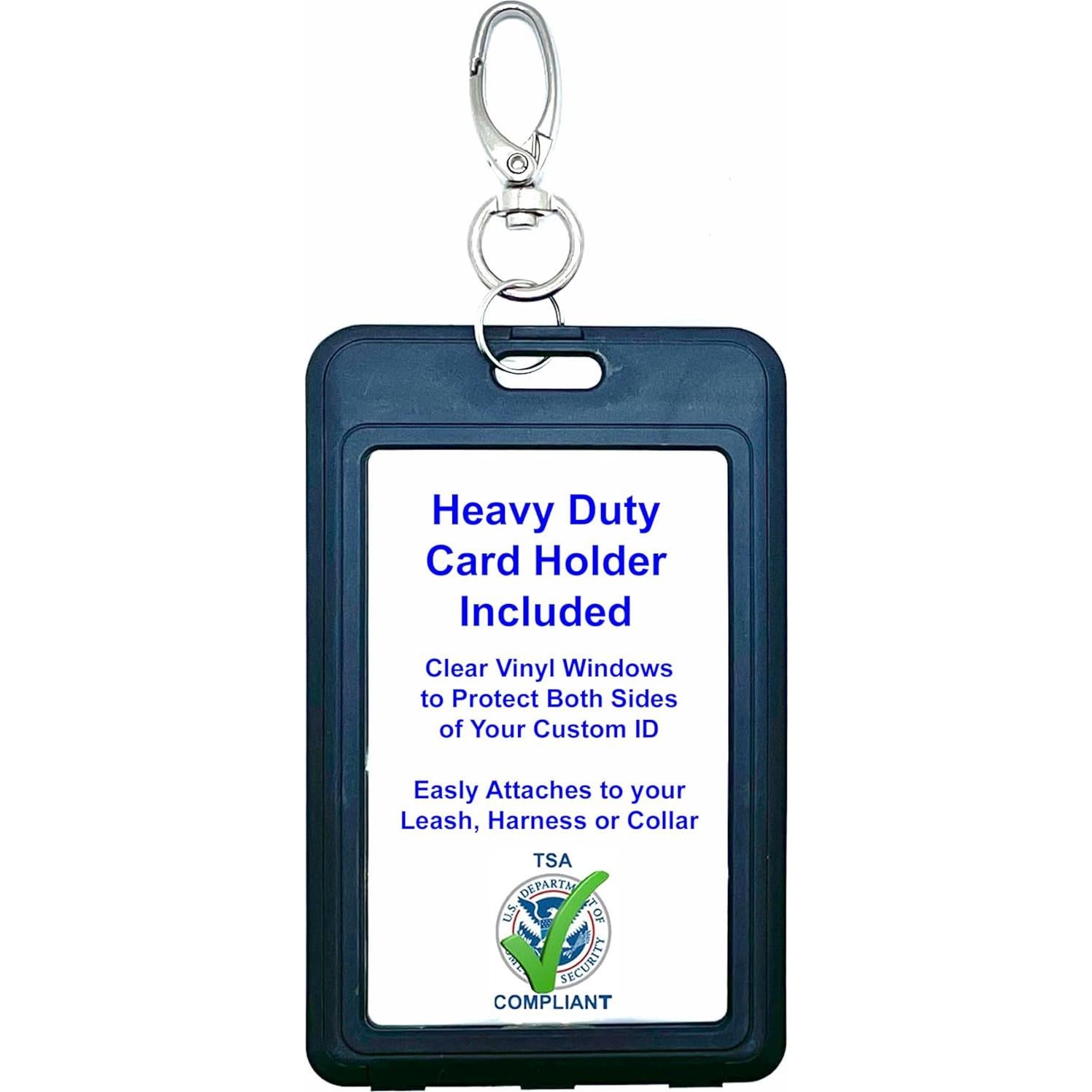 Tarjeta de Identificación Personalizada Just 4 Paws para Perros de Servicio