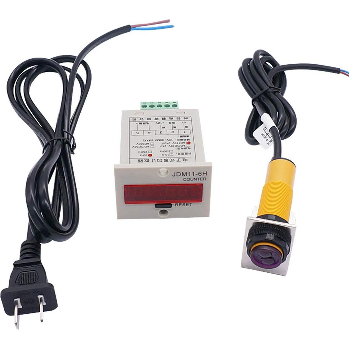 Contador Digital LED TWTADE 0-999999 con Sensor Fotoeléctrico