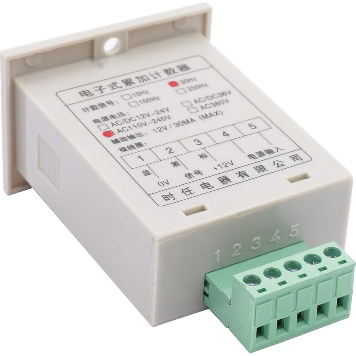 Contador Digital LED TWTADE 0-999999 con Sensor Fotoeléctrico