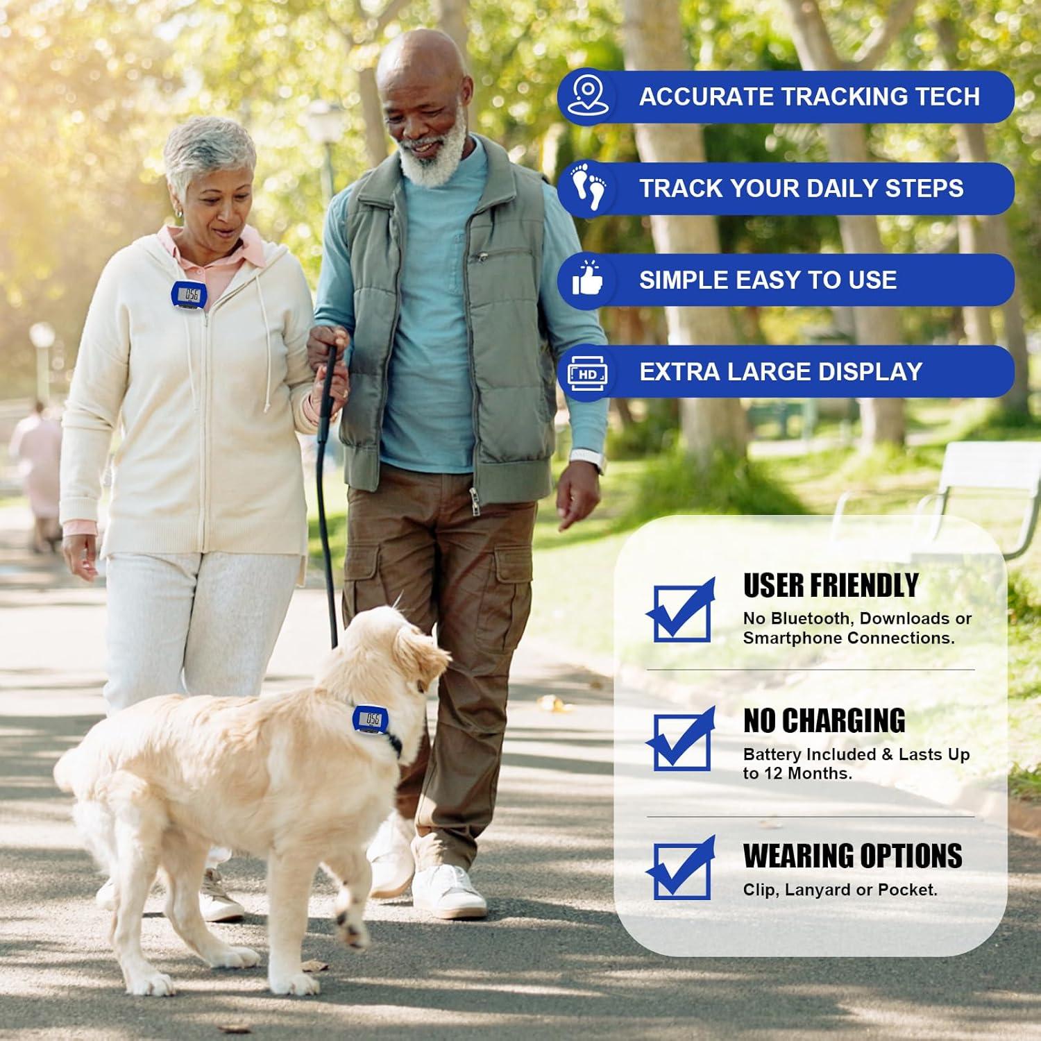 Contador de Pasos Weewooday XP6337 - 24 Piezas, Pantalla LCD