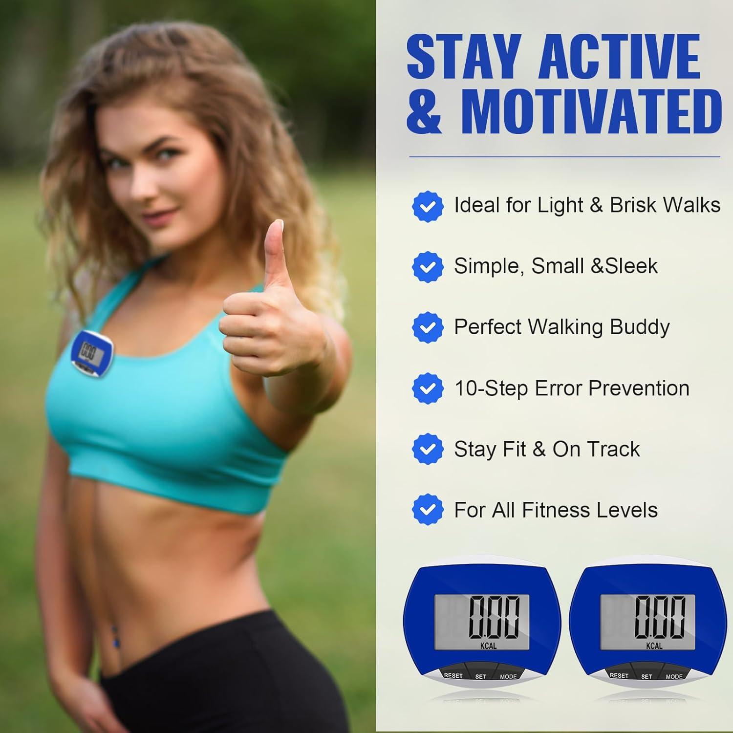 Contador de Pasos Weewooday XP6337 - 24 Piezas, Pantalla LCD