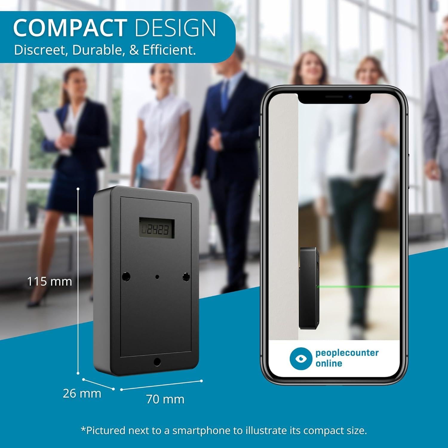 Contador de Personas Inalámbrico PeopleCounter - Digital Bidireccional