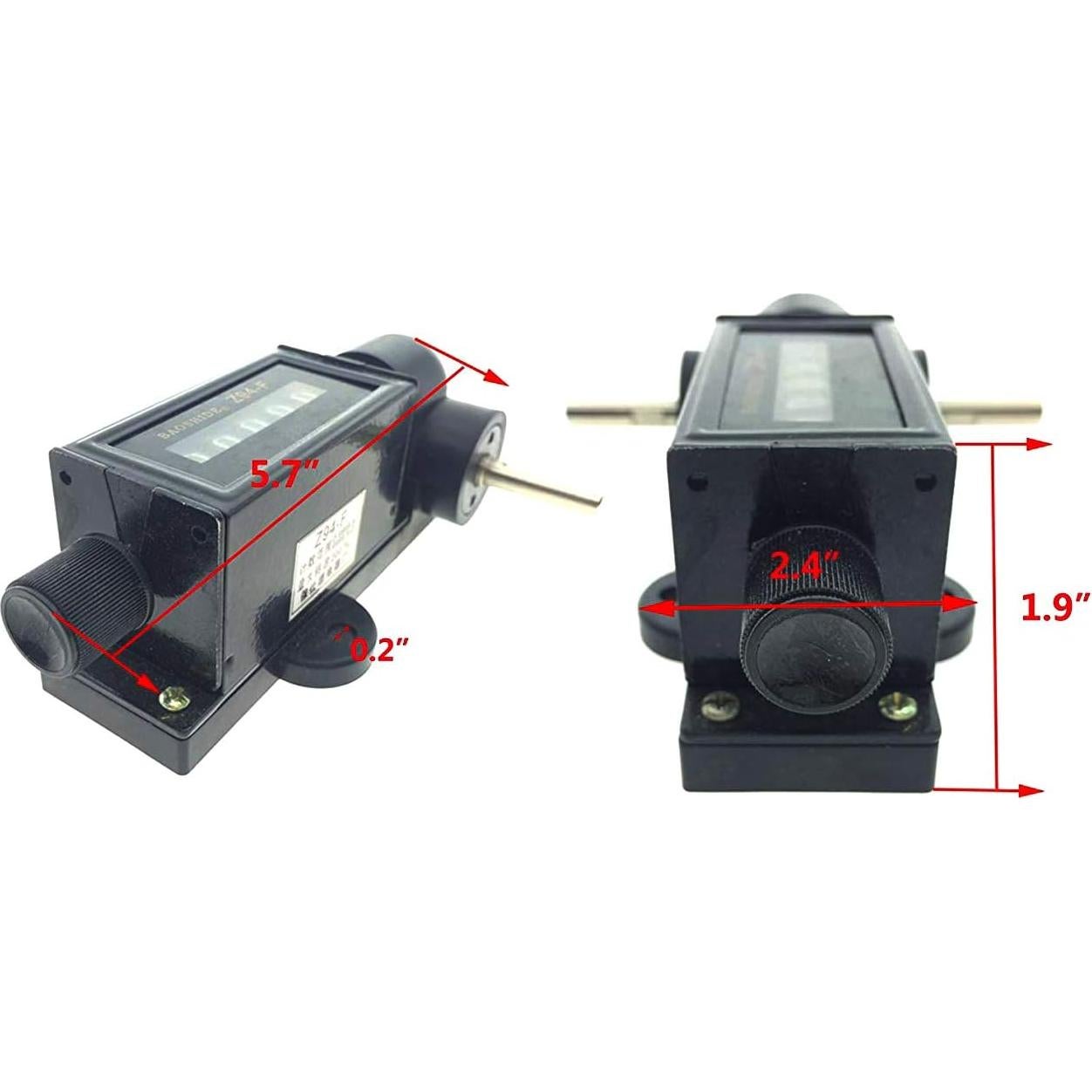 Contador de Longitud Mecánico YXQ Z94-F 5 Dígitos 0-9999.9 m