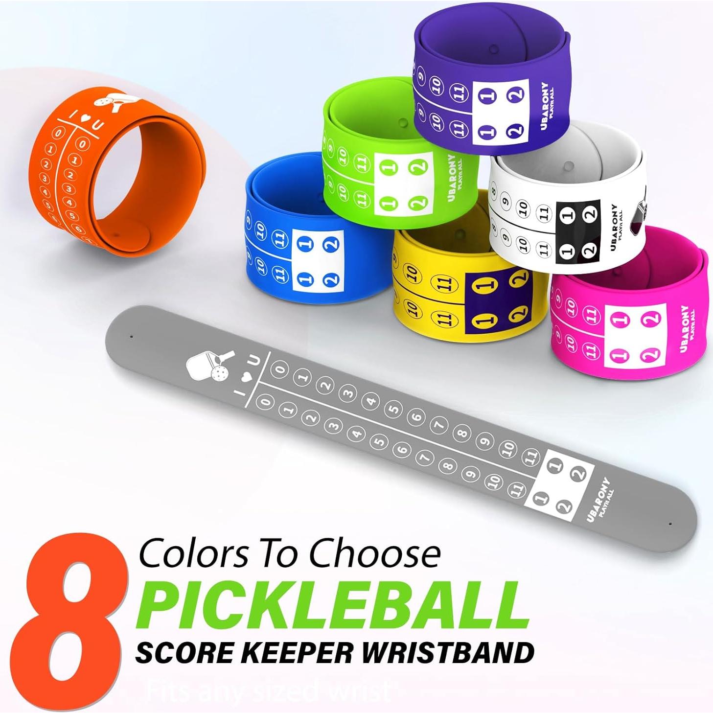 Contador de Puntuaciones UBARONY para Pickleball - 8 Pulseras