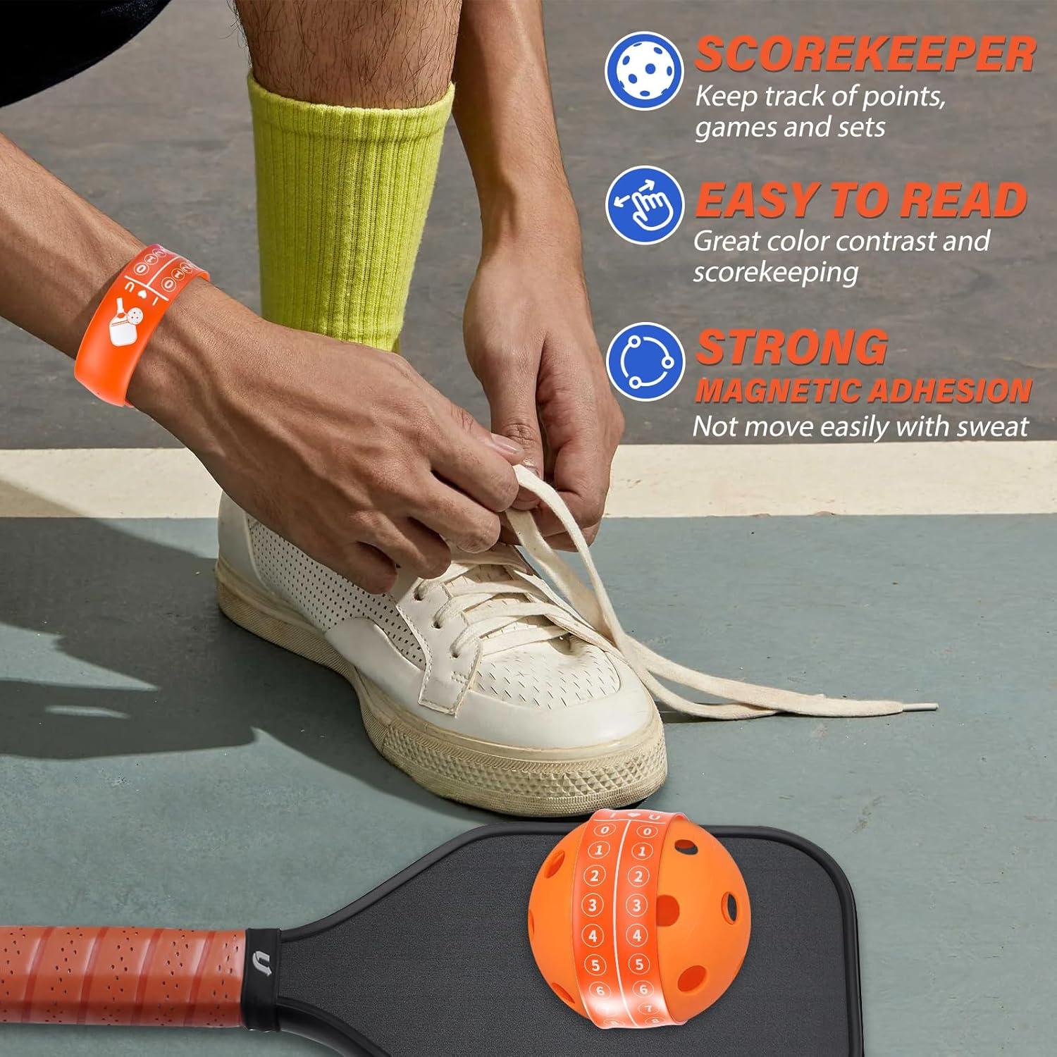 Contador de Puntuaciones UBARONY para Pickleball - 8 Pulseras