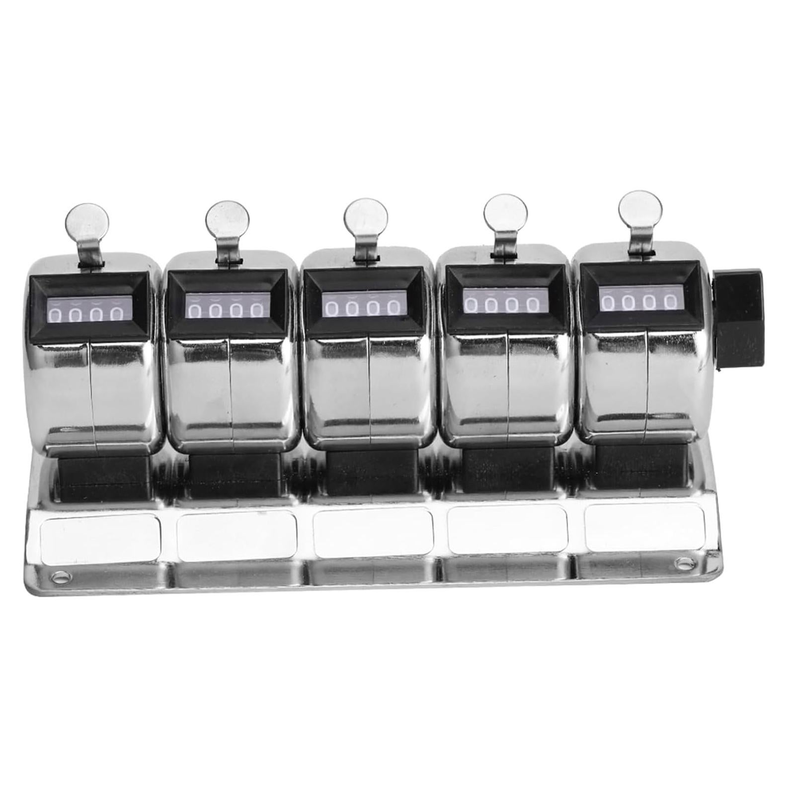 Contador Manual Mecánico Hilitand 4 Dígitos Acero Inoxidable