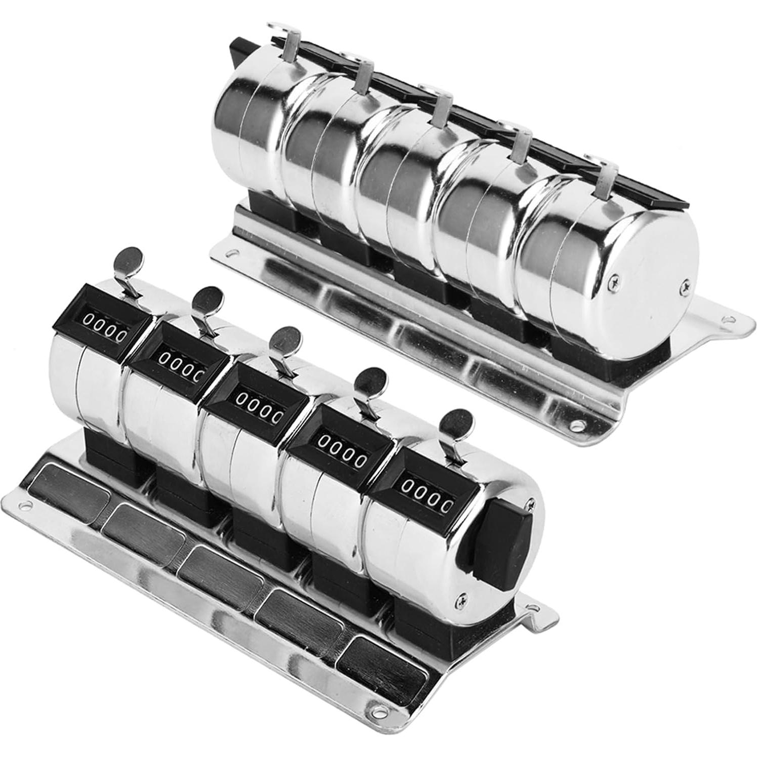 Contador Manual Mecánico Hilitand 4 Dígitos Acero Inoxidable