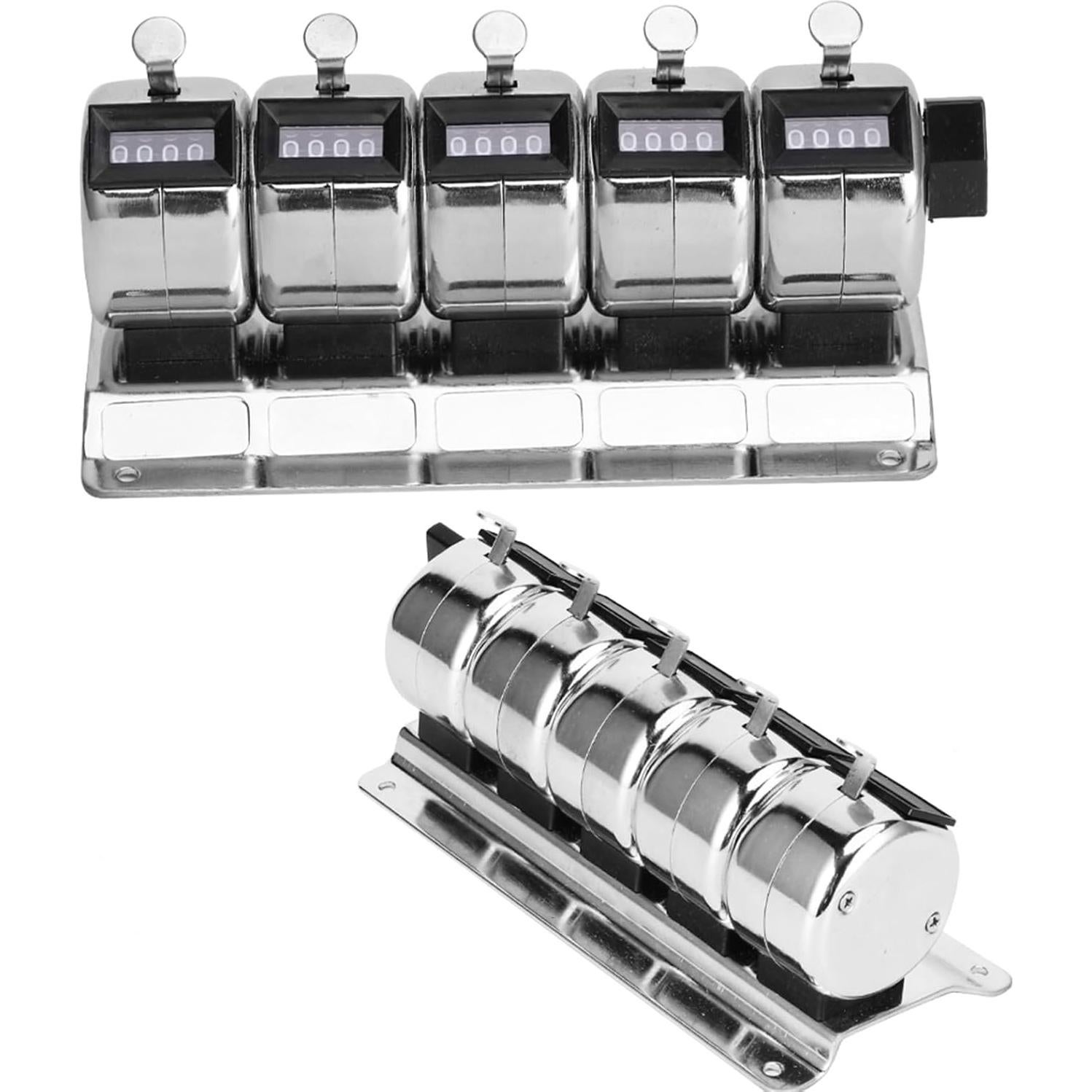 Contador Manual Mecánico Hilitand 4 Dígitos Acero Inoxidable