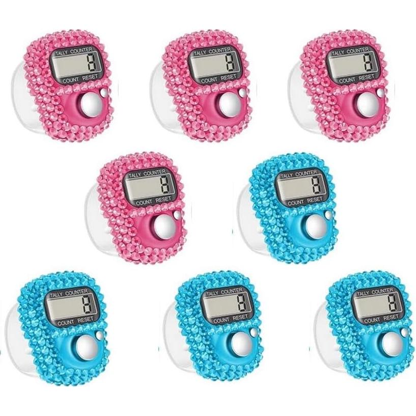 Contador Electrónico de Dedos Hitopin 8PCS 5 Dígitos ABS