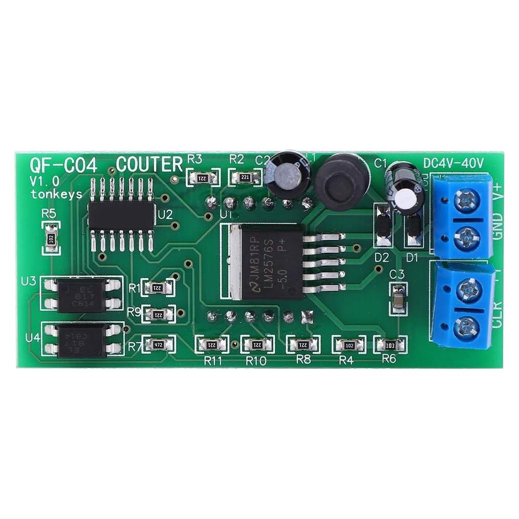 Módulo Contador Digital Garosa QF-C04 DC 4-40V 4 Dígitos
