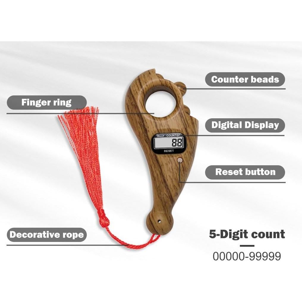 Contador Digital de Cuentas Hitopin - 2 Piezas, 14cm