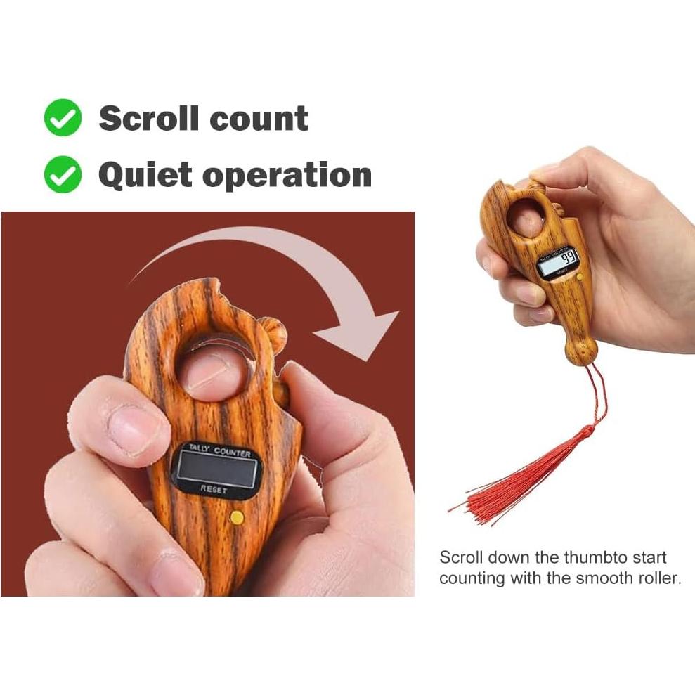 Contador Digital de Cuentas Hitopin - 2 Piezas, 14cm