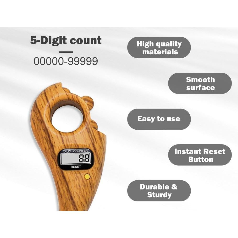 Contador Digital de Cuentas Hitopin - 2 Piezas, 14cm