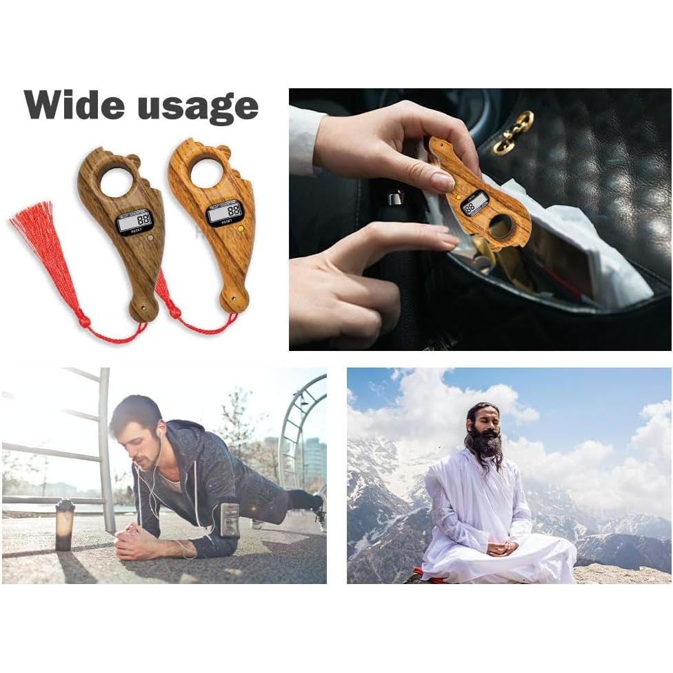 Contador Digital de Cuentas Hitopin - 2 Piezas, 14cm