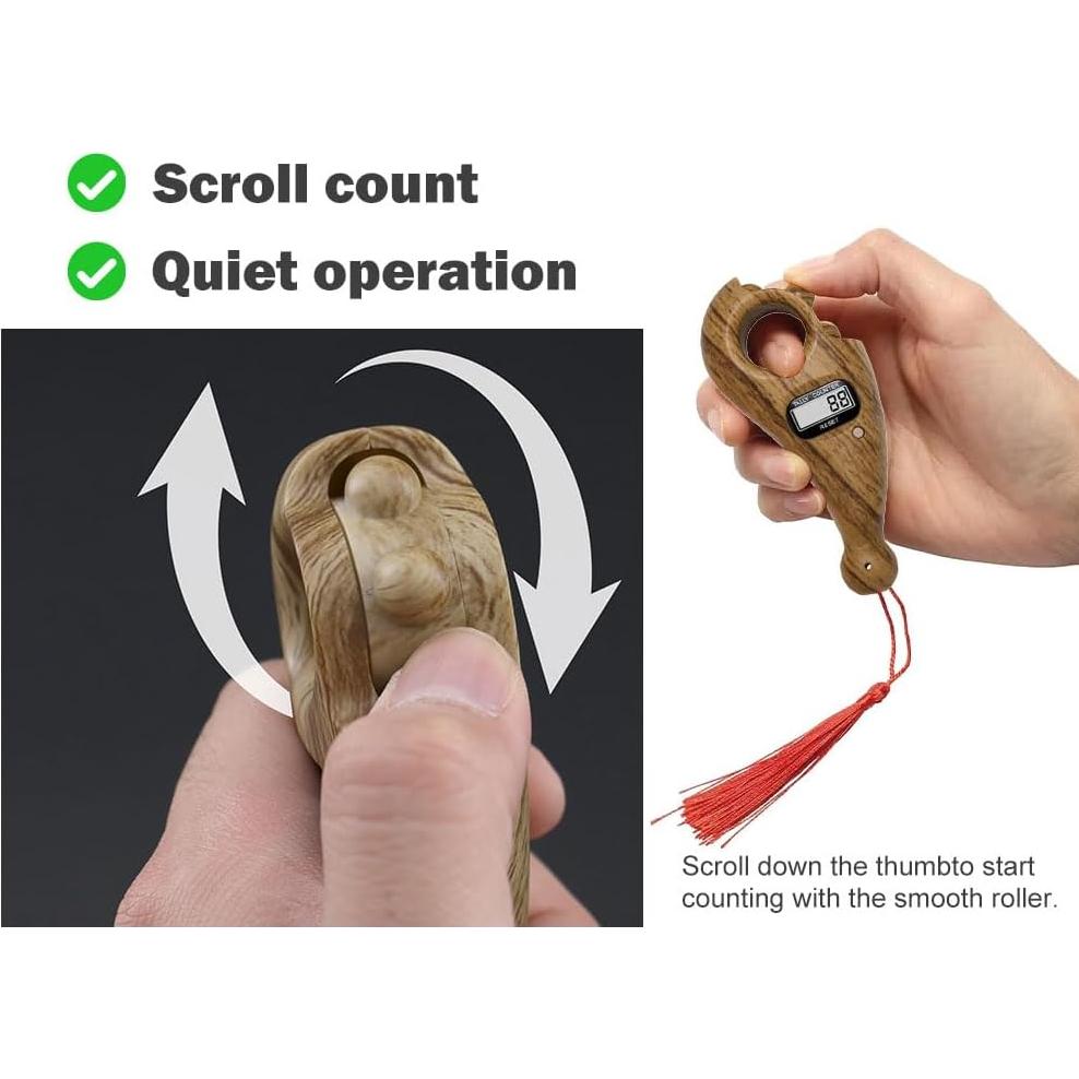 Contador de Cuentas Digitales Hitopin - 3 PCS para Oración y Meditación