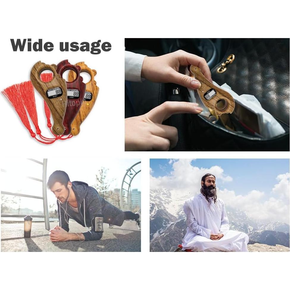 Contador de Cuentas Digitales Hitopin - 3 PCS para Oración y Meditación