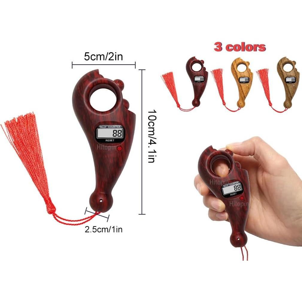 Contador de Cuentas Digitales Hitopin - 3 PCS para Oración y Meditación