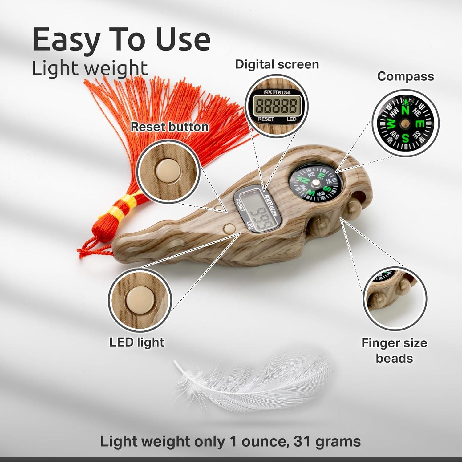 Contador Digital Tasbih STM Leaders Misbaha con Brújula y Luz