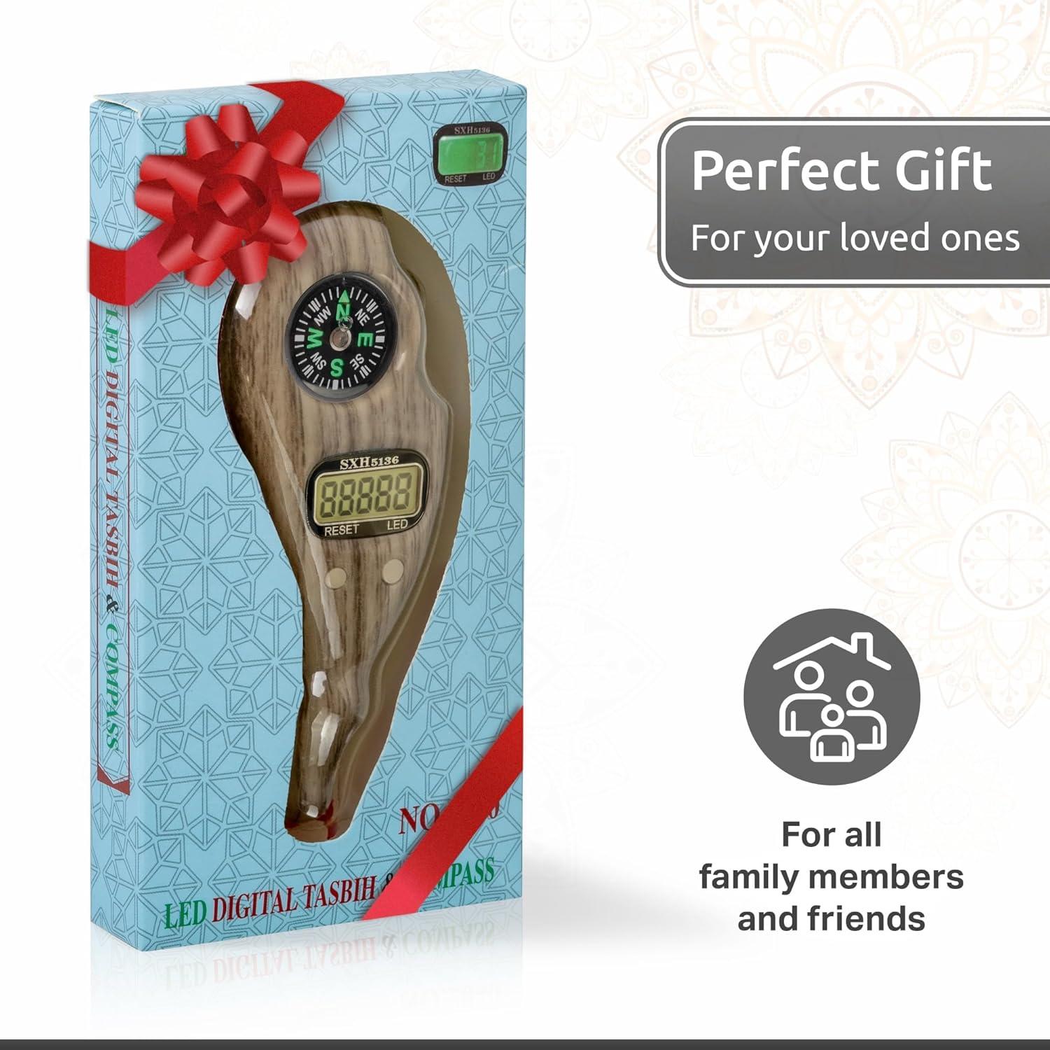 Contador Digital Tasbih STM Leaders Misbaha con Brújula y Luz