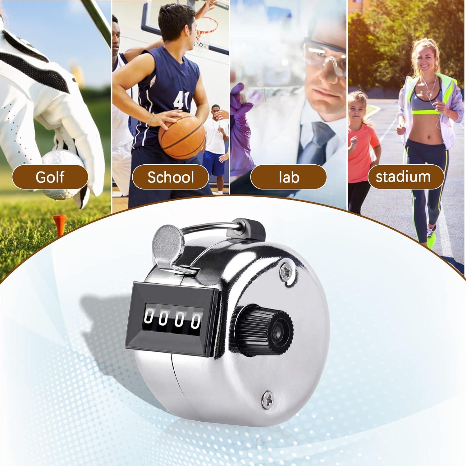 Contador de Tally de Mano VANVENE - Paquete de 12, 4 Dígitos