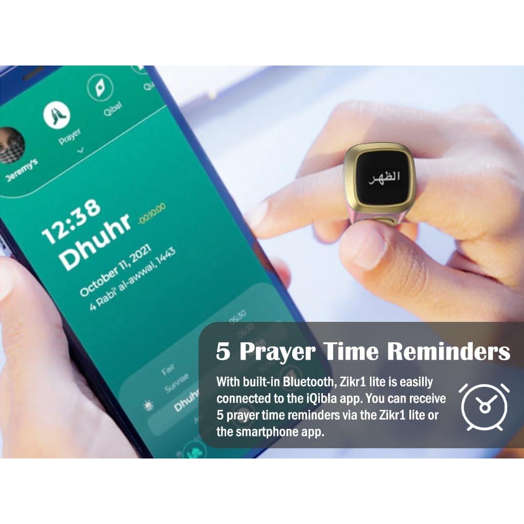 Contador de Anillo Inteligente Anlising Zikr Tasbih Rosa 20mm