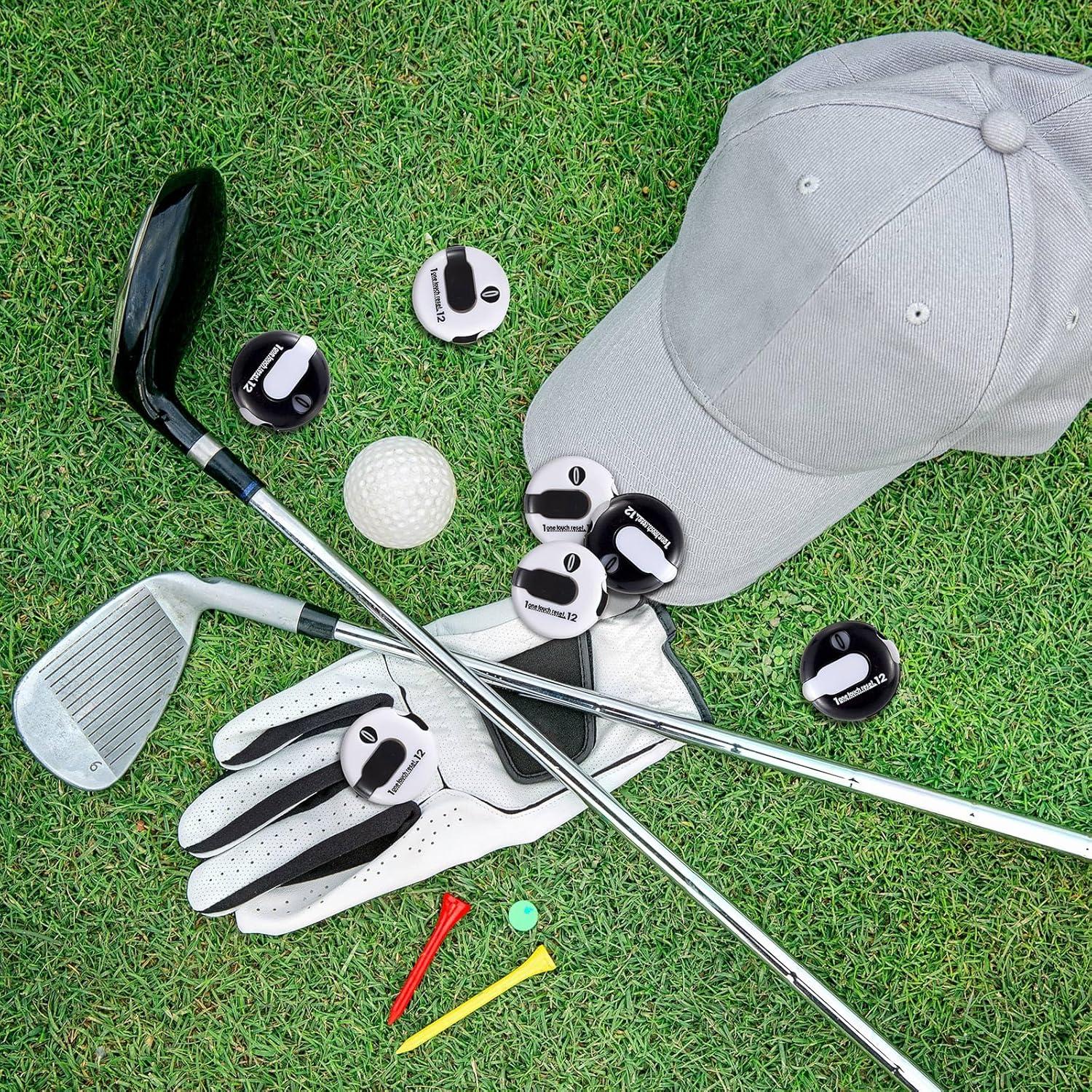 Contador de Puntuación de Golf Weewooday - 2 Piezas, Clip y Reinicio