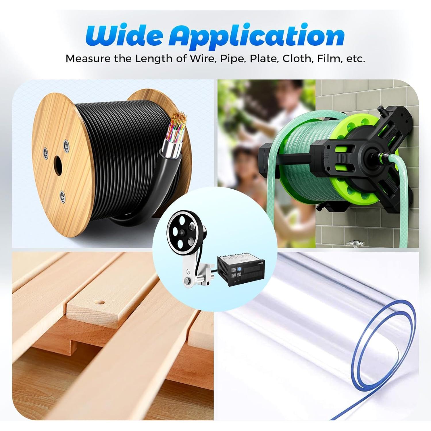 Contador de Longitud Digital QUSKLISU 0-999999m con 3 Modos