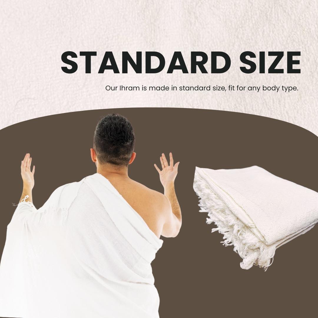 Conjunto Ihram S Sunrise para Hajj y Umrah - 2 Prendas de Algodón
