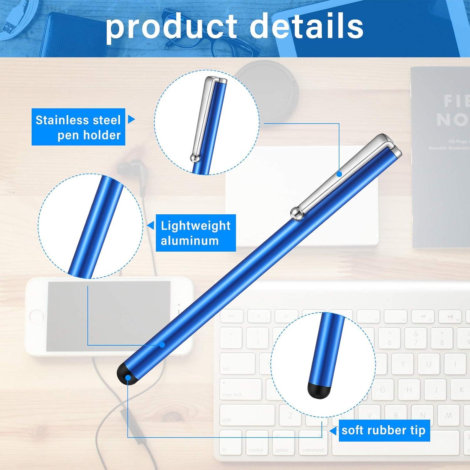 Lápices Stylus Capacitivos Outus 130 Pcs 10 Colores para Pantallas Táctiles