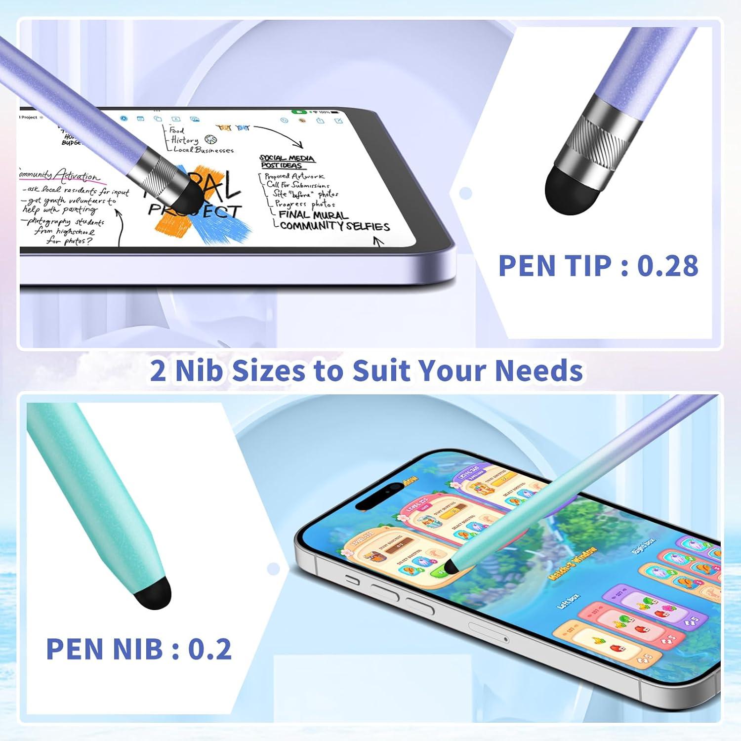 Bolígrafo Stylus 2-en-1 YUDIANMIE para Pantalla Táctil - 6 Colores