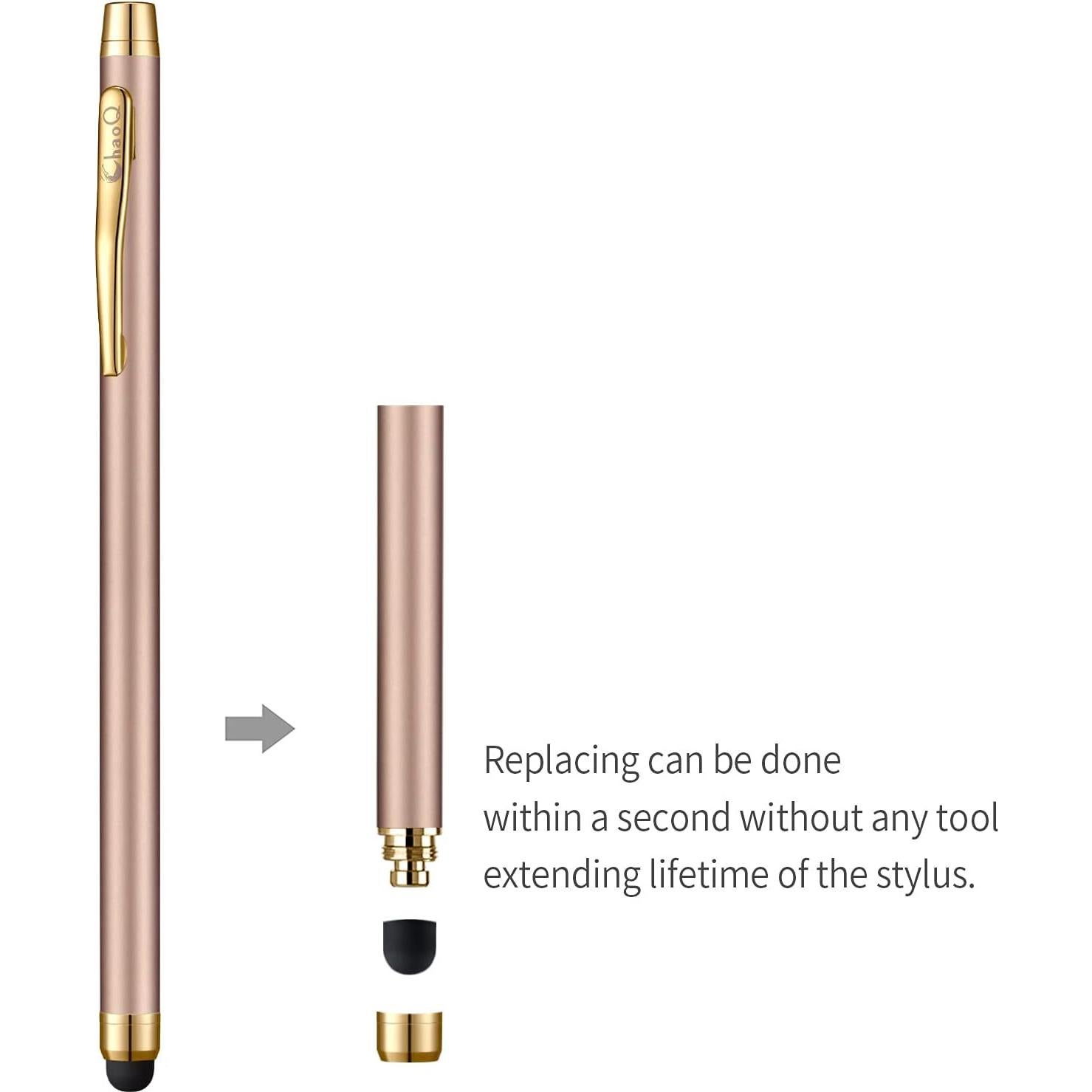 Estilógrafo Capacitivo ChaoQ 10 Pcs con 12 Puntas Reemplazables