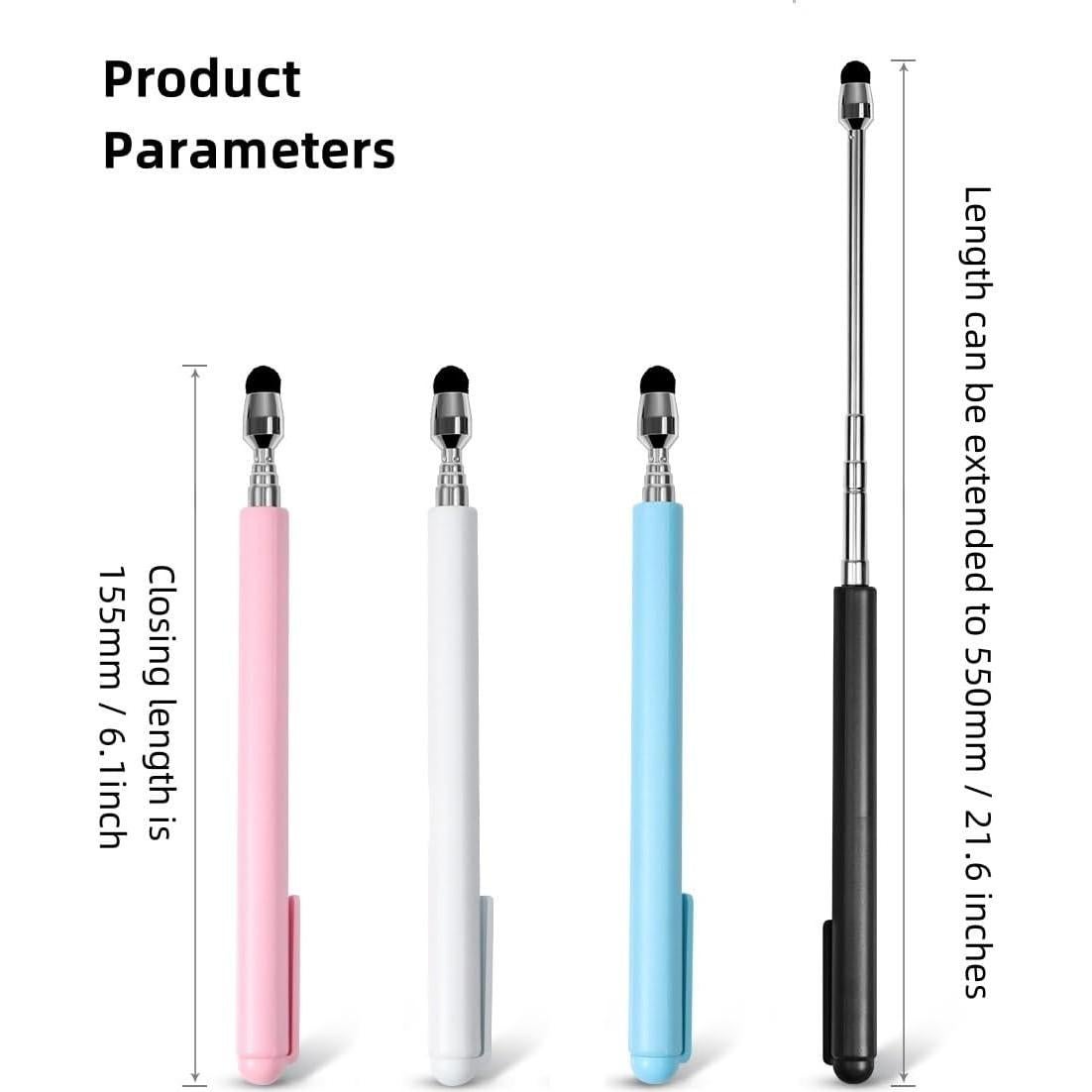 Bolígrafo Estilógrafo Telescópico AIKESIWAY 55cm Pantallas Táctiles